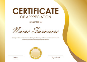Certificate of appreciation template