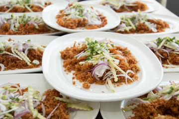 Crispy catfish salad