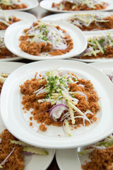 Crispy catfish salad