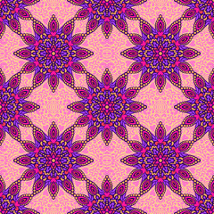 Seamless background with abstract ethnic pattern.