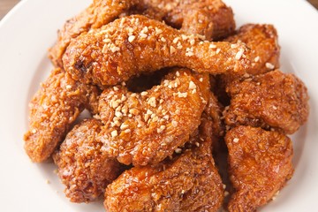 soy sauce chicken , 간장치킨, ganjang chicken