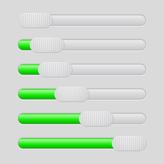 User interface green slider
