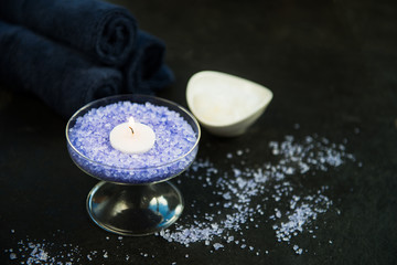 Obraz na płótnie Canvas Lavender Bath Salt