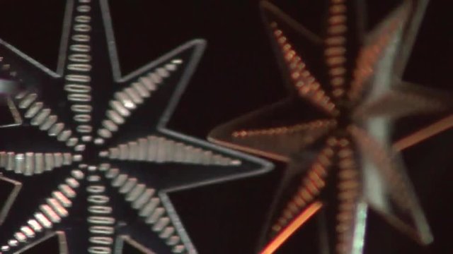 Rotierende Weihnachtssterne