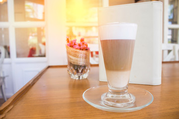 coffee on a wooden table