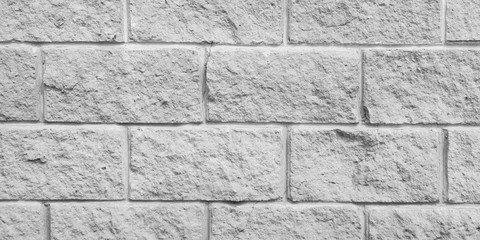 Loft styled white brick wall.
