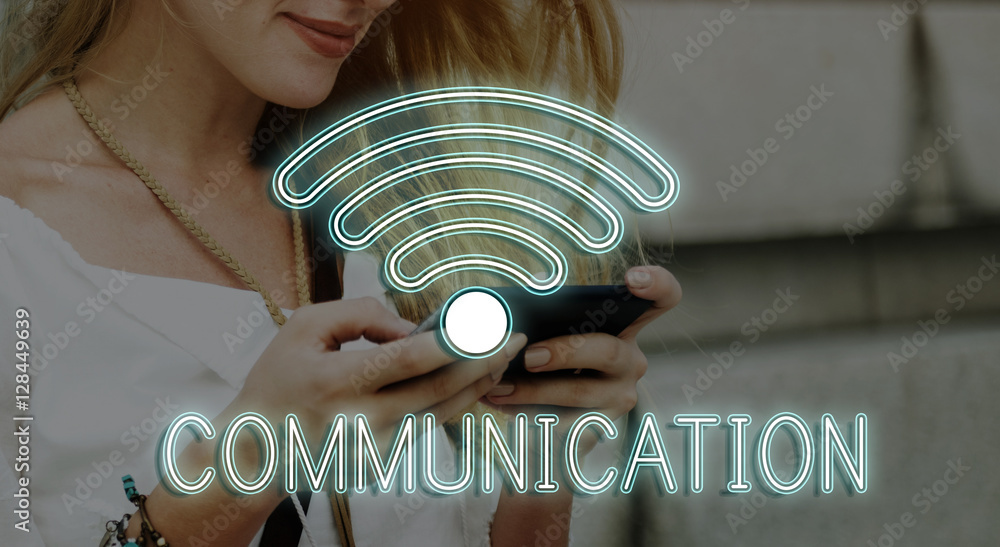 Poster internet wifi connection network graphic concept