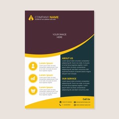 Corporate business annual report brochure flyer design. Leaflet cover presentation. Flier with Abstract geometric background. Modern publication poster magazine, layout template A4 flyer