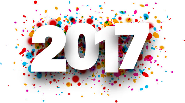 2017 background with drops.
