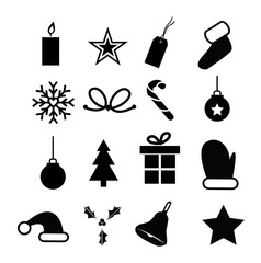 Vector of Christmas icon isolated on white background