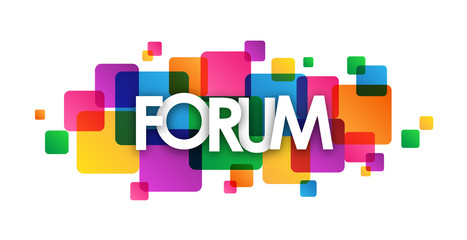 FORUM Colourful Vector Letters icon