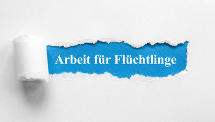 Arbeit für Flüchtlinge