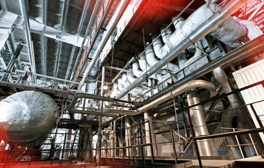 Industrial zone, Steel pipelines and cables