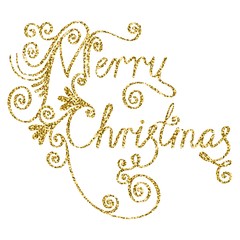 MERRY CHRISTMAS hand lettering, vector handmade calligraphy