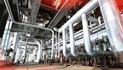 Industrial zone, Steel pipelines and cables