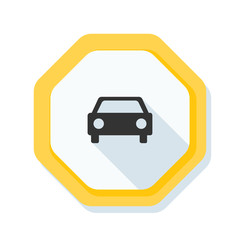 Car Warning Sign illustration