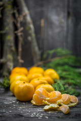 still life with tangerines