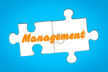 Management auf Puzzleteile