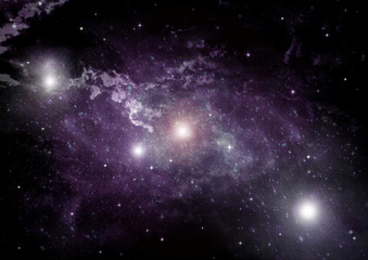 Naklejka premium galaxy in a free space