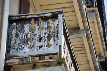 Holzbalkon im Wallis