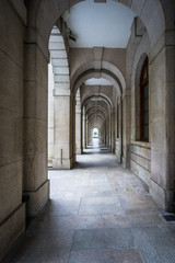 square of vintage building in Shenzhen,China.