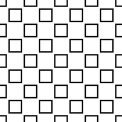 Black white seamless square pattern design