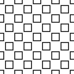 Black white seamless square pattern design