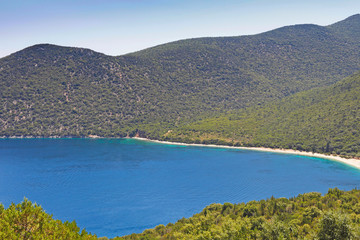 Fototapeta na wymiar Antisamos in Kefalonia island, Greece