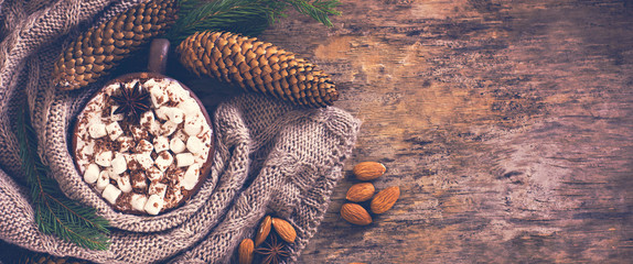 Coffee, Christmas still life.