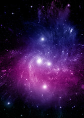 galaxy in a free space