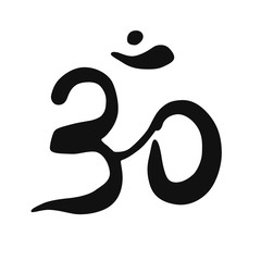 Ohm symbol on white background