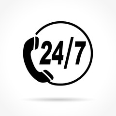 contact icon on white background