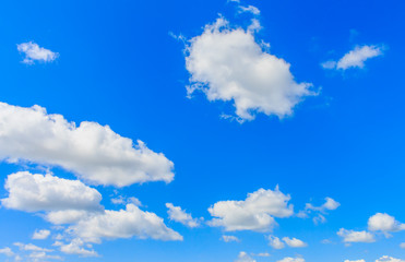 Clouds in the blue sky