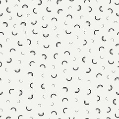 Retro memphis geometric line shapes seamless patterns. Hipster fashion 80-90s. Abstract jumble textures. Black and white. Zigzag lines. Memphis style for printing, website, fabric design, poster.