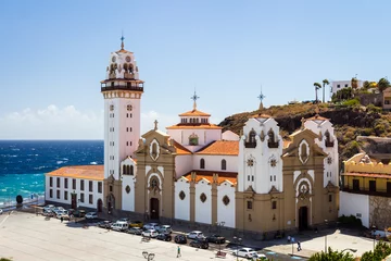 Zelfklevend Fotobehang Famous basilica of Candelaria in the eastern part of Tenerife in the Spanish Canary Islands © daliu