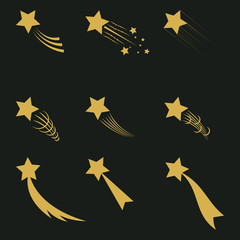 Falling gold  stars © oleksandr_malysh