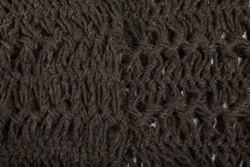 brown woolen fabric