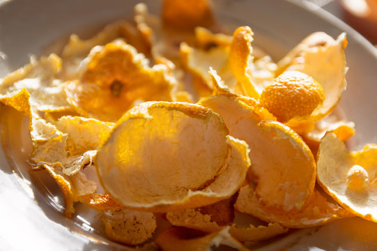 Orange Peel Mandarin Isolated