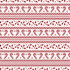 Christmas seamless pattern. Vector background.