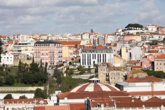 Lisbonne, panorama sur le jardin de Torel