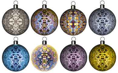 3D Bild - Kugel - Christbaumkugel - Christbaumdekoratio