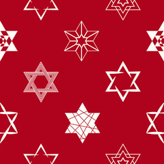 seamless pattern with star of David traditional Jewish symbol for your design