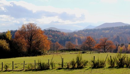 chaîne des puys vue de Loubeyrat