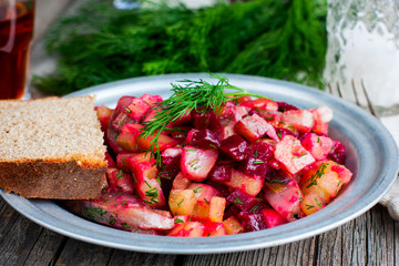 vinaigrette with herring