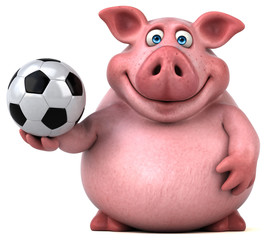 Fun pig - 3D Illustration