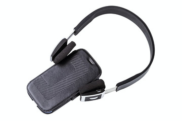 earphones and smartphone