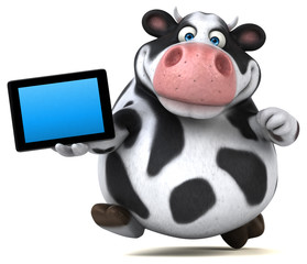 Fun cow - 3D Illustration