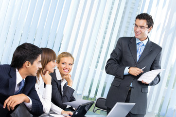 business meeting, seminar or conference