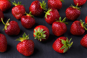 red ripe strawberries