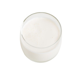 Glass of fresh milk.